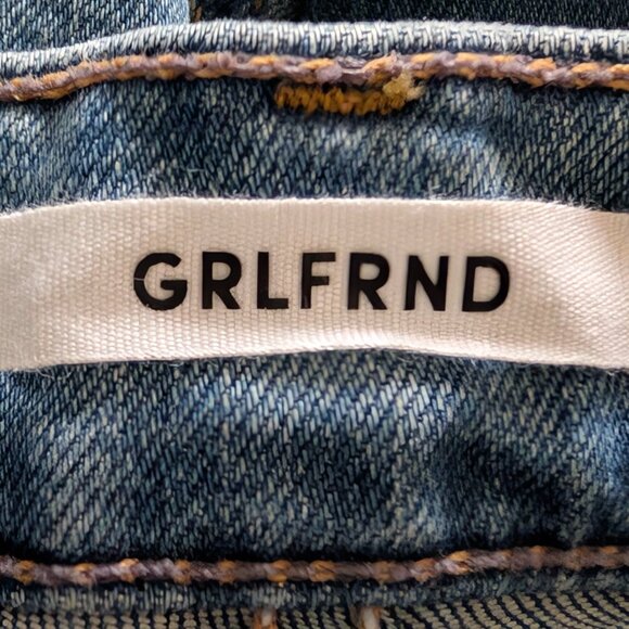 Grlfrnd Womens NWT Size 27 Kendall High Rise Distressed Medium Wash Denim Jeans - Picture 10 of 12